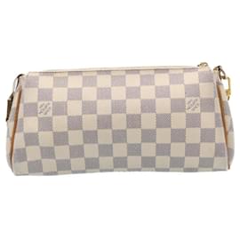 Louis Vuitton-Louis Vuitton Damier Azur Eva 2Way Shoulder Hand Pouch N55214 LV Auth ki1606-Other