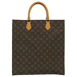 Louis Vuitton-LOUIS VUITTON Monogram Sac Plat Bolsa M51140 LV Auth pt667-Outro