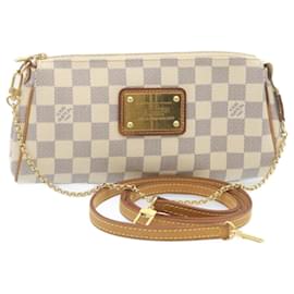 Louis Vuitton-Louis Vuitton Damier Azur Eva 2Way Shoulder Hand Pouch N55214 LV Auth rz042-Other