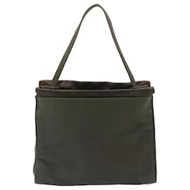 Prada-PRADA Hand Bag Nylon Khaki Auth ar6503-Khaki
