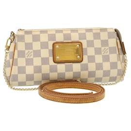 Louis Vuitton-Louis Vuitton Damier Azur Eva 2Way Shoulder Hand Pouch N55214 LV Auth 28963-Other