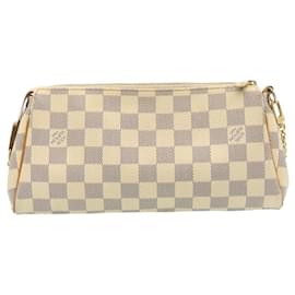 Louis Vuitton-Louis Vuitton Damier Azur Eva 2Way Shoulder Hand Pouch N55214 LV Auth 28963-Other