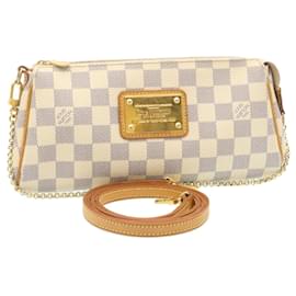 Louis Vuitton-Louis Vuitton Damier Azur Eva 2Way Shoulder Hand Pouch N55214 LV Auth 28961-Other