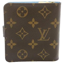 Louis Vuitton-LOUIS VUITTON Monogram groom Compact zip Wallet M60036 LV Auth ar6374-Monogram