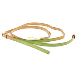 Louis Vuitton-LOUIS VUITTON Cell Phone Leather Neck Strap 106cm LV Auth ti192-Beige