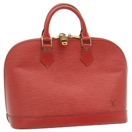 Louis Vuitton-LOUIS VUITTON Epi Alma Bolso de mano Rojo M52147 Punto de autenticación LV556-Roja