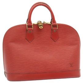 LOUIS VUITTON Epi Alma Handtasche Rot M52147 LV Auth Pt556 Rot