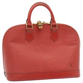 Louis Vuitton-LOUIS VUITTON Epi Alma Sac à main Rouge M52147 LV Auth pt556-Rouge