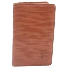 Louis Vuitton-LOUIS VUITTON Epi Organizer De Poche Card Case Vintage Brown M63583 Auth pt289-Brown