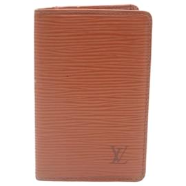 Louis Vuitton-LOUIS VUITTON Epi Organizer De Poche Card Case Vintage Brown M63583 Auth pt289-Brown