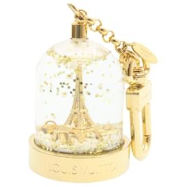 Louis Vuitton-LOUIS VUITTON Bijoux Sac Glove Eiffel Tower Snow Dome Charm M69013 LV Auth 23694-Golden