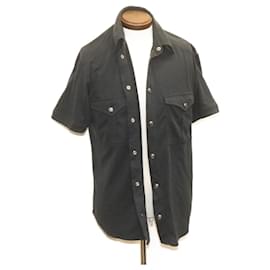 Versace-VERSACE Medusa Jacket cotton Black Auth ar6284-Black