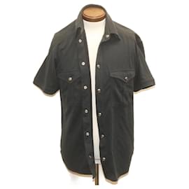 Versace-VERSACE Medusa Jacket cotton Black Auth ar6284-Black