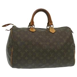 Louis Vuitton-Louis Vuitton Monogram Speedy 35 Hand Bag M41524 LV Auth tp232-Other