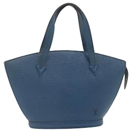 Louis Vuitton-LOUIS VUITTON Epi Saint Jacques Hand Bag Blue M52265 LV Auth hs859-Blue