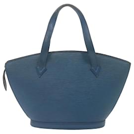 Louis Vuitton-LOUIS VUITTON Epi Saint Jacques Hand Bag Blue M52265 LV Auth hs859-Blue