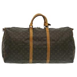 Louis Vuitton-Louis Vuitton Monograma Keepall Bandouliere 60 Boston Bag M41412 LV Auth pt600-Outro