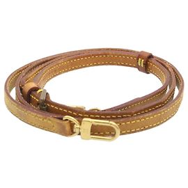 LOUIS VUITTON Leather Adjustable Shoulder Strap 40.2"-47.2" Beige LV Auth ni074 Beige