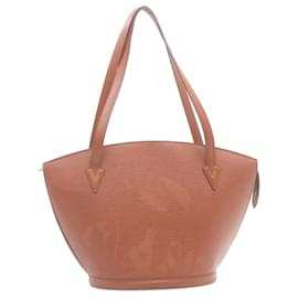 Louis Vuitton-LOUIS VUITTON Epi Saint Jacques Shopping Shoulder Bag Brown M52273 auth 29116-Brown