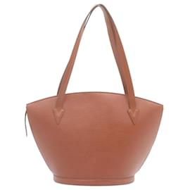 Louis Vuitton-LOUIS VUITTON Epi Saint Jacques Shopping Shoulder Bag Brown M52273 auth 29116-Brown