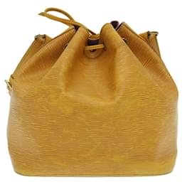 Louis Vuitton-LOUIS VUITTON Epi Petit Noe Shoulder Bag Yellow M44109 LV Auth nh484-Yellow