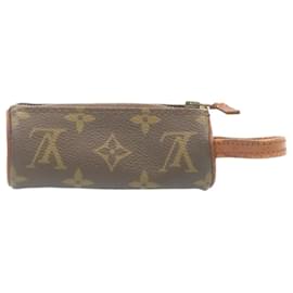Louis Vuitton-LOUIS VUITTON Monogram Etui 3 Ball de Golf Ball Case Pouch M58249 LV Auth ro200-Monogram