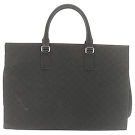 Gucci-GUCCI GG Canvas Hand Bag Black Auth ar6477-Black