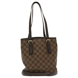 Louis Vuitton-LOUIS VUITTON Damier Ebene Marais Bucket Shoulder Bag N42240 LV Auth ki1730-Other