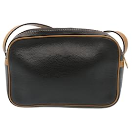 Céline-CELINE Shoulder Bag Leather Black Brown Auth gt2151-Brown,Black
