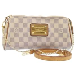 Louis Vuitton-Louis Vuitton Damier Azur Eva 2Way Shoulder Hand Pouch N55214 LV Auth 28887-Other