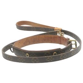 LOUIS VUITTON Monogram Leash Baxter Collier Baxter Dog Leash LV Auth 28348 Other