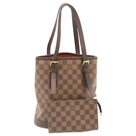 Louis Vuitton-LOUIS VUITTON Damier Ebene Marais Bucket Shoulder Bag N42240 LV Auth pt334-Other