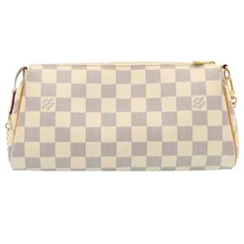 Louis Vuitton-Louis Vuitton Damier Azur Eva 2Way Shoulder Hand Pouch N55214 LV Auth 28962-Other