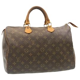 Louis Vuitton-Louis Vuitton Monogram Speedy 35 Hand Bag M41524 LV Auth rz057-Other