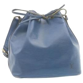 Louis Vuitton-Bolsa de ombro LOUIS VUITTON Epi Petit Noe azul M44105 LV Auth bs546-Azul