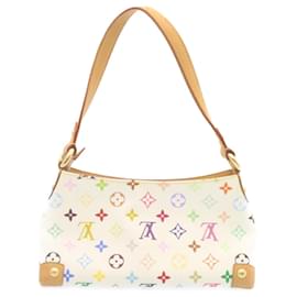 Louis Vuitton-LOUIS VUITTON Borsa a spalla Eliza multicolore con monogramma Bianco M40098 LV Auth ro219-Bianco