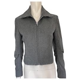 Dior-Christian Dior jacket in wool and silk-Grey
