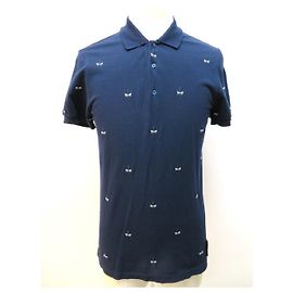 FENDI FENDI Polo da uomo 44 cotone navy Blu navy