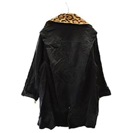 Fendi-FENDI Leopard Harako reversible long trench coat beige-Beige