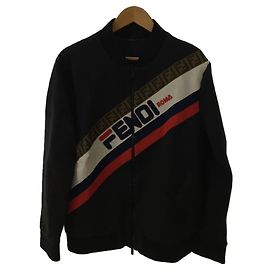 FENDI ◆ Jacket / 52 / Rayon Navy blue