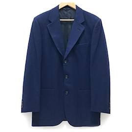 Fendi-[FENDI] Fendi Cashmere Blend Wool 3B Jacket Size 46 made in Italy men's tops-Navy blue