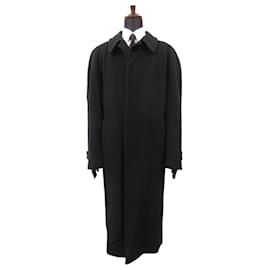 Fendi-[Fendi FENDI] Wool material thick bal collar coat (men's) Size56 Black Made in Italy-Black