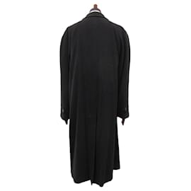 Fendi-[Fendi FENDI] Wool material thick bal collar coat (men's) Size56 Black Made in Italy-Black