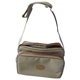 Lancel Briefcase Caramel Cloth Caramel