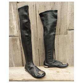 Dior-Dior p stretch boots 37,5-Black