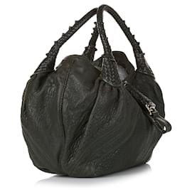 Fendi-Fendi Green Spy Leather Hobo Bag-Green,Dark green