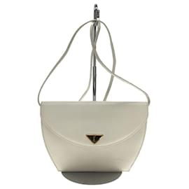 Yves Saint Laurent-[Used] YVES SAINT LAURENT ◆ Shoulder bag /-/ WHT / Plain-White