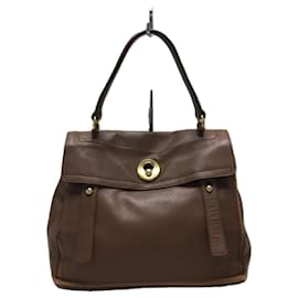 Yves Saint Laurent-[Used] YVES SAINT LAURENT ◆ Handbag / Leather / BRW / MUSE TO-Brown