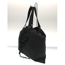 Yves Saint Laurent-[Used] YVES SAINT LAURENT ◆ Tote bag / Cotton / BLK-Black
