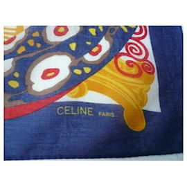 Céline-CELINE Newsboy in multicolored cotton rare model-Multiple colors